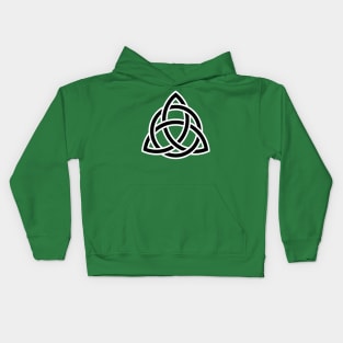 Triquetra Knot With Interlaced Circle Kids Hoodie